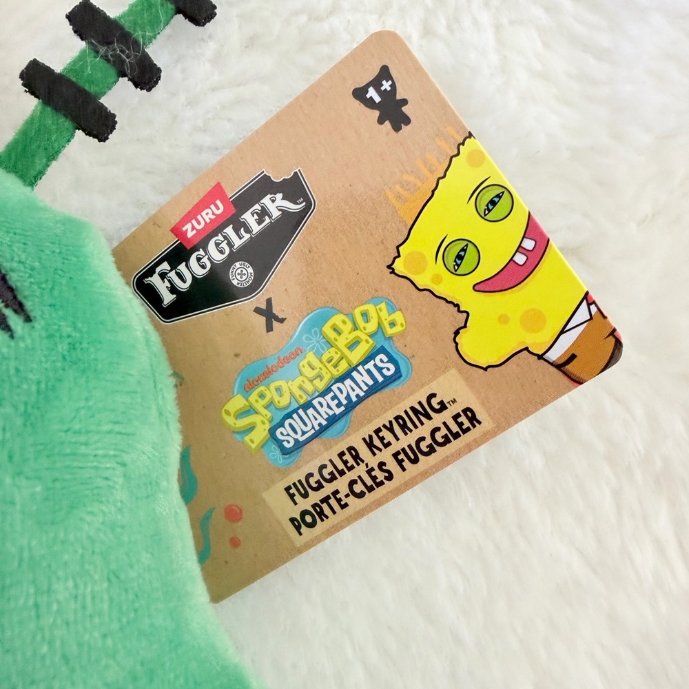 Zuru Fuggler SpongeBob Squarepants Plush Keychain Set - Squidward and Plankton - Picture 9 of 12